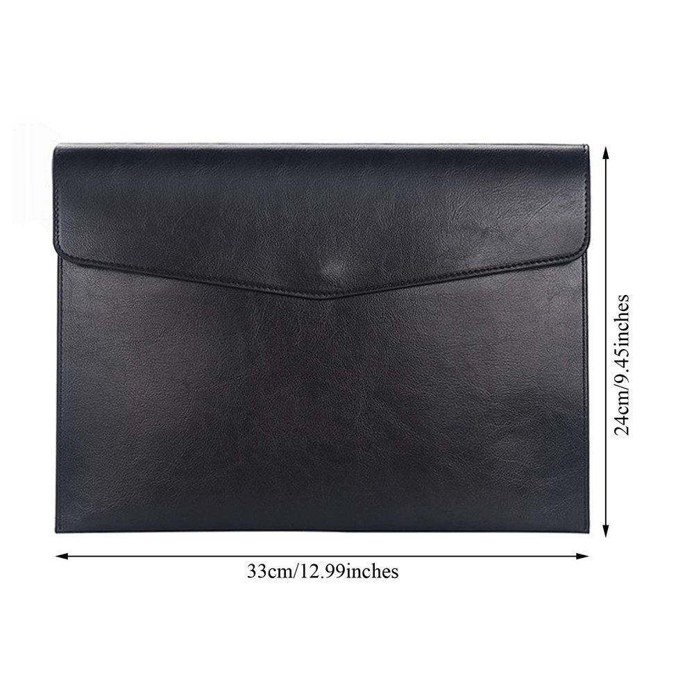 Enyuwlcm PU Leather A4 File Folder Document Holder Envelope Folder Case with ...