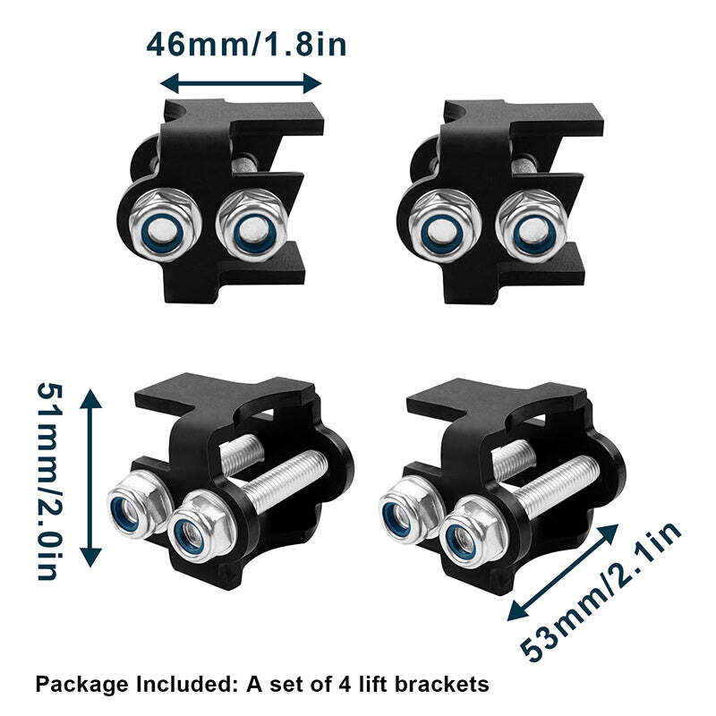 2" Bracket Lift Kit for Can-Am Defender HD5 HD10 HD8/ MAX HD8 4x4 2018-2023