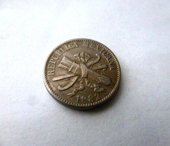 1882 Mexico 5 centavos coin