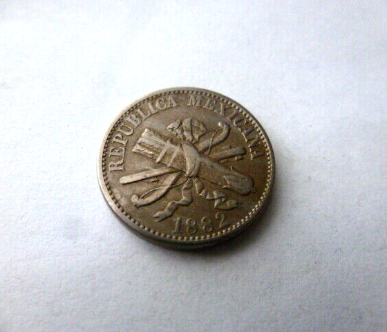 1882 Mexico 5 centavos coin