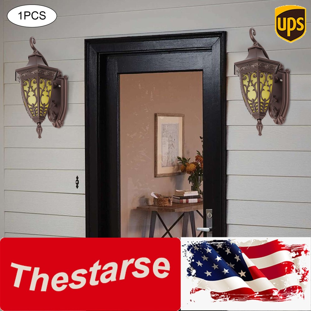 Ip55 Does Not Include Bulb Retro Outdoor Wall Lamp Shell Mold Wall Mount Bronze