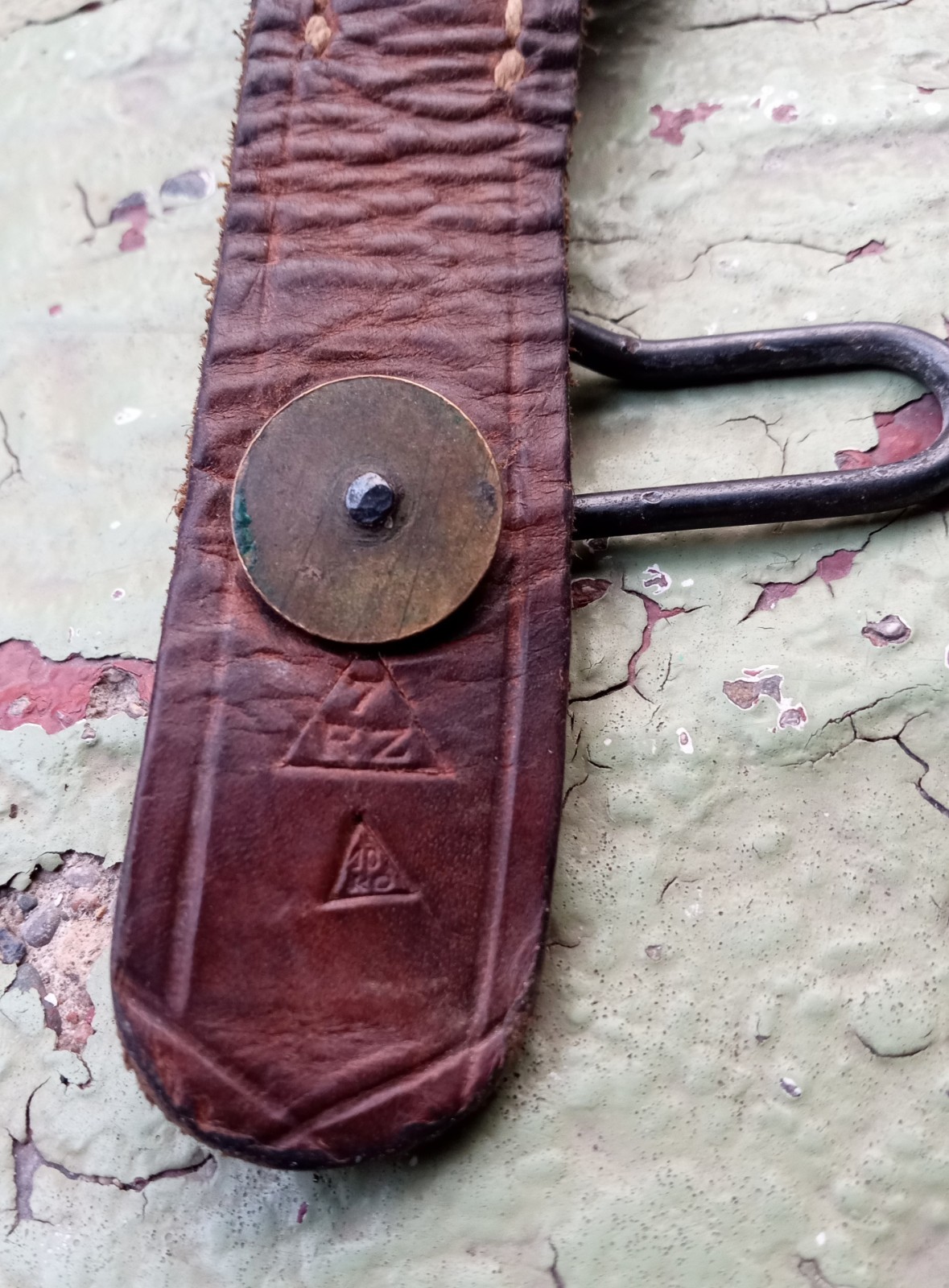 WW1 French Mle 1892-1914 Leather Y Straps Variant Modified Nicely Marked Good++
