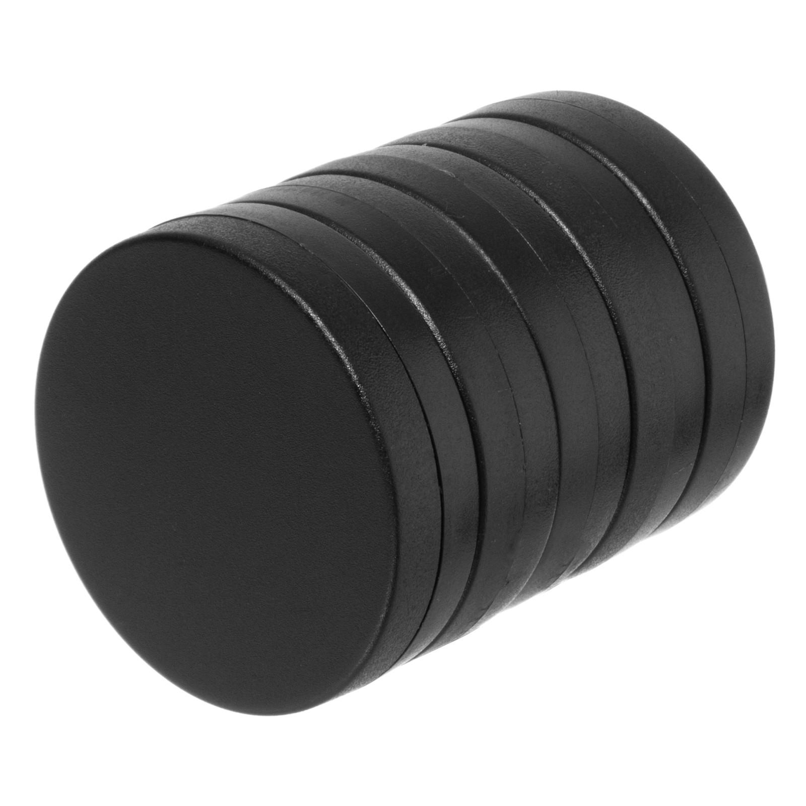 1 x 1/4 Inch Rare Earth Disc Magnets N52 with Black Plastic Coating (5 Pack)