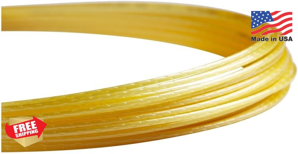 Luxilon 4G Rough 125 Tennis String Set Gold Spin Control Textured
