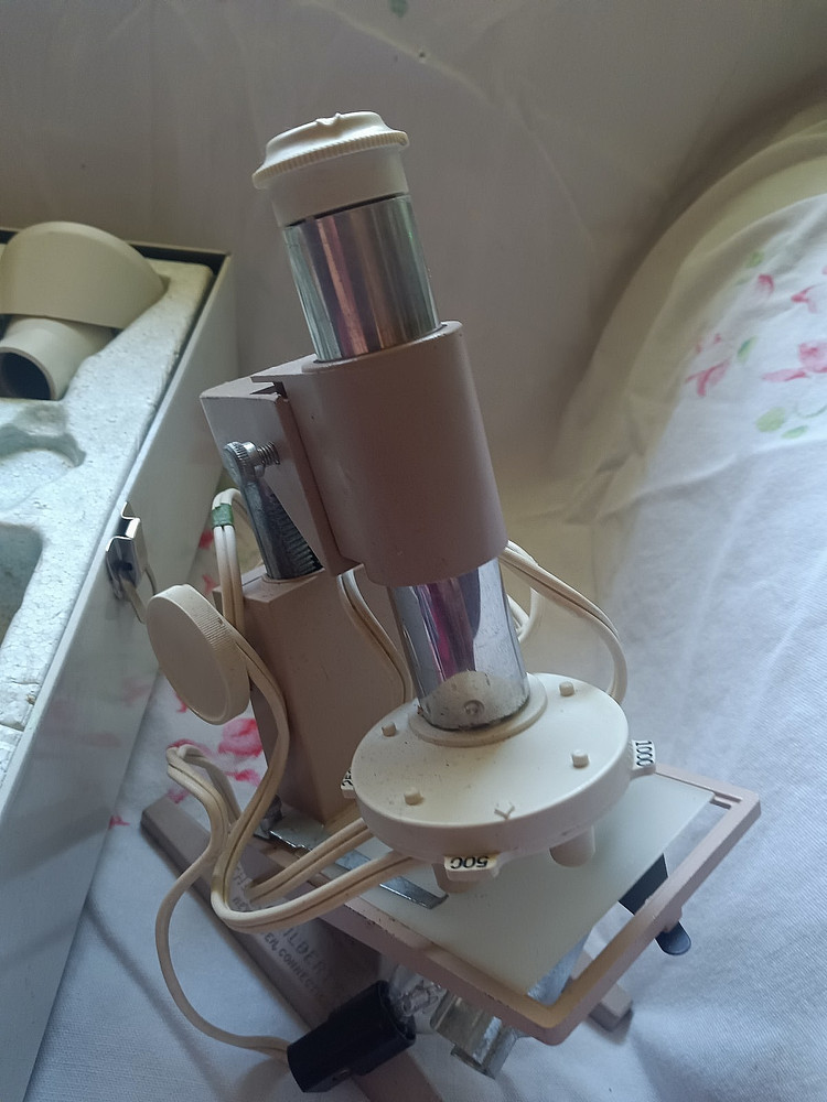 Vintage Gilbert Microscope Lab Set Partially Complete Untested For Display