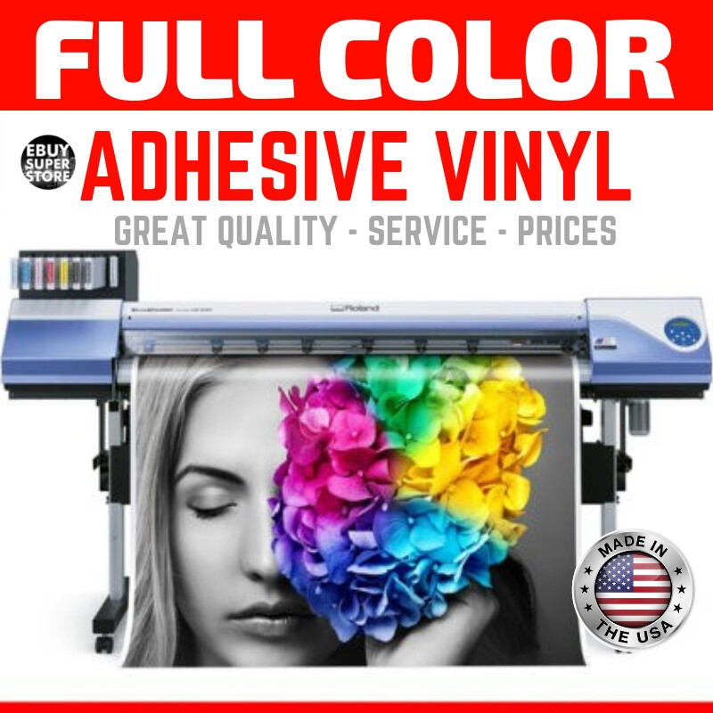 Custom Full Color Film Sign Outdoor Windows Logo Adhesive Vinyl Decal Sticker