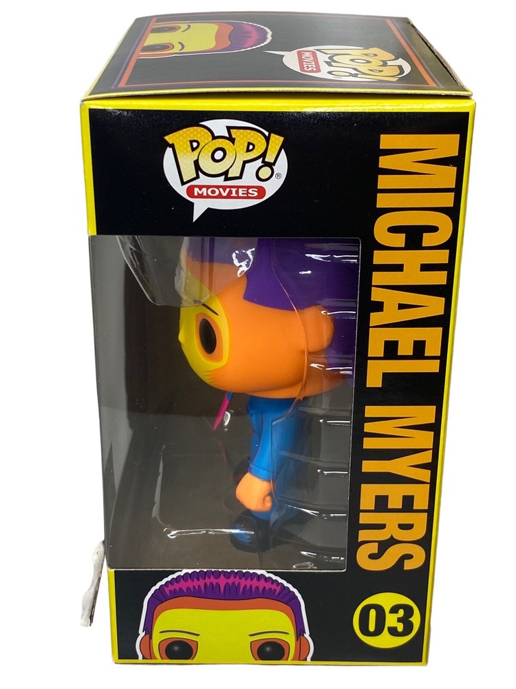 Funko POP! Halloween MICHAEL MYERS Blacklight EE EXCLUSIVE #03 W Protector