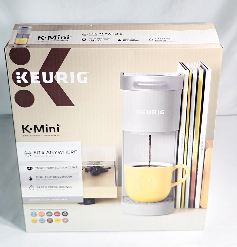 Keurig K-Mini Single Serve Coffee Maker White K-Cup Pod Compact Open Box C4