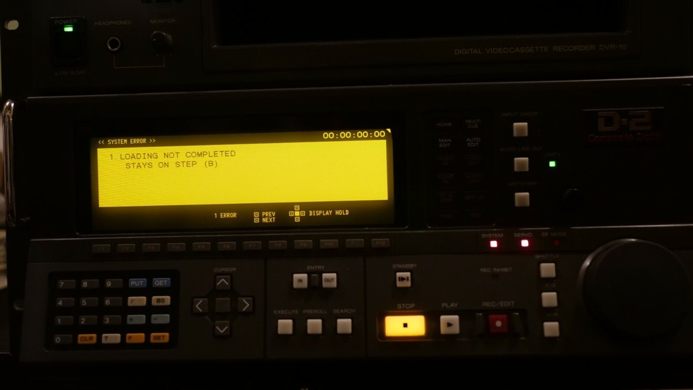 Sony DVR-10 D2 Composite Recorder (partially tested, needs set-up)