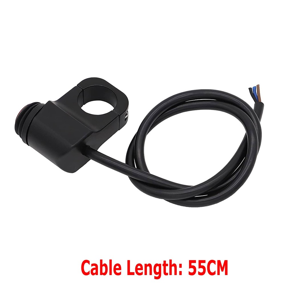 LED Motorcycle Switch ON OFF Handlebar Mount Push Button 12V Headlight Fog Light
