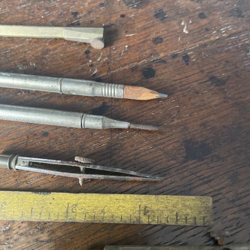 Vintage Drawing Set / Compass Set - Mathmatical Instruments