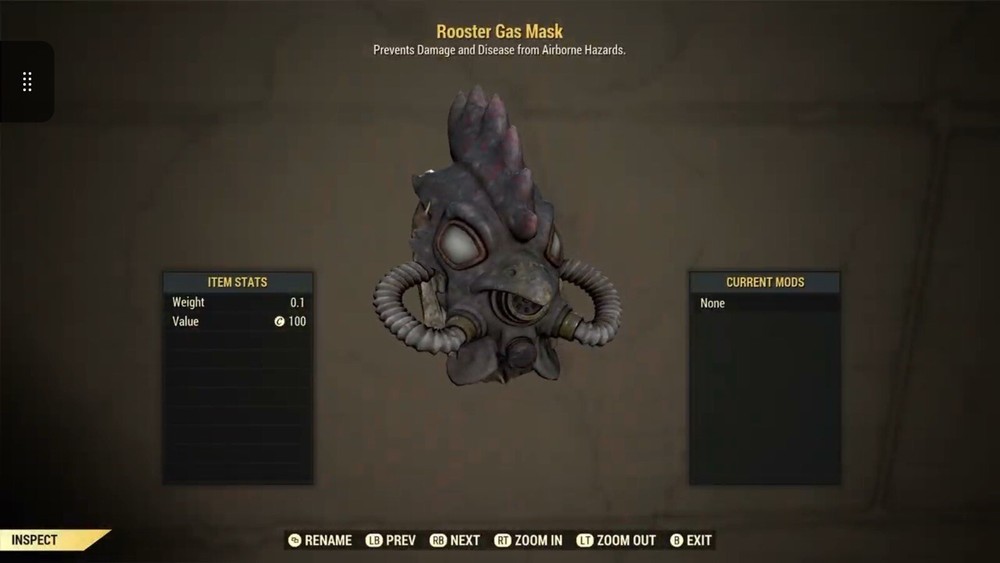 (Xbox) Rooster Gas Mask - Rare Apparel