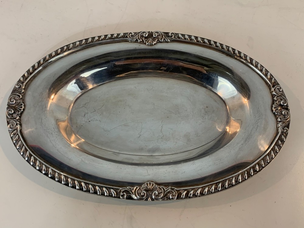 Vintage EPCA Bristol Silver Plate Oval Tray by Poole #20