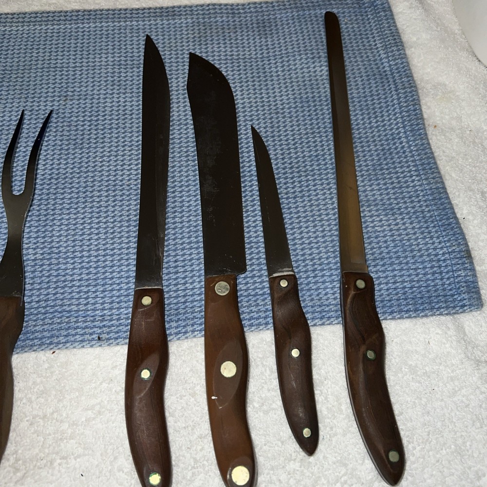 Cutco Vintage Bakelite Wall Mount Knife Set 7-Piece, Slicer Server