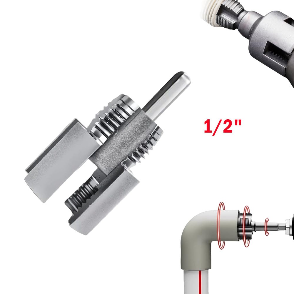 Integrated Internal & External Pipe ThreadingTool, PVC Pipe -Threader Kit