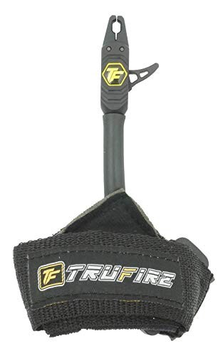 TruFire Patriot Archery Compound Bow Release - Adjustable Wrist Strap Black