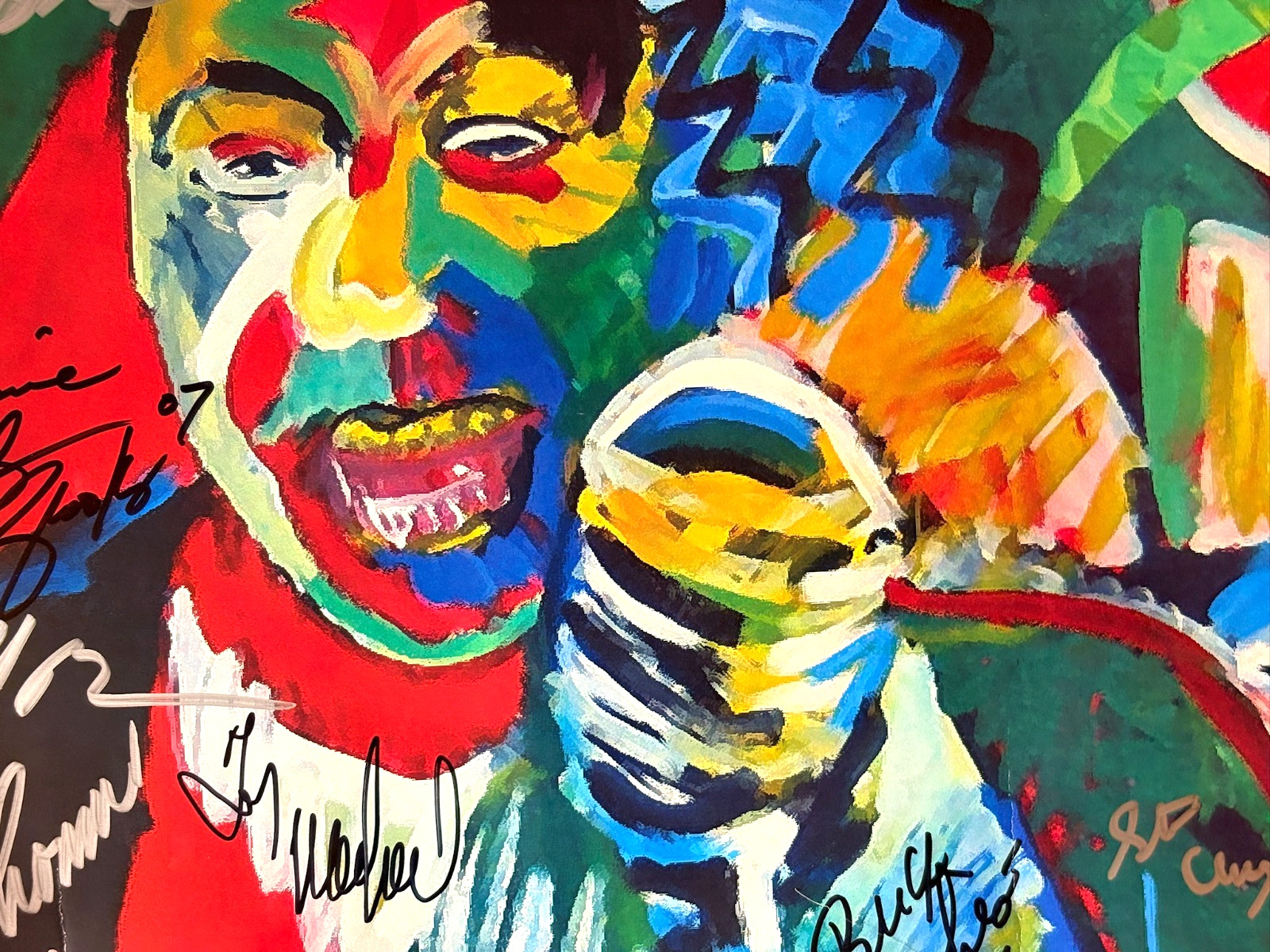 Blues Cruise Poster AUTOGRAPHED Blues Musicians TAJ MAHAL,Majic Dick + 22X28"