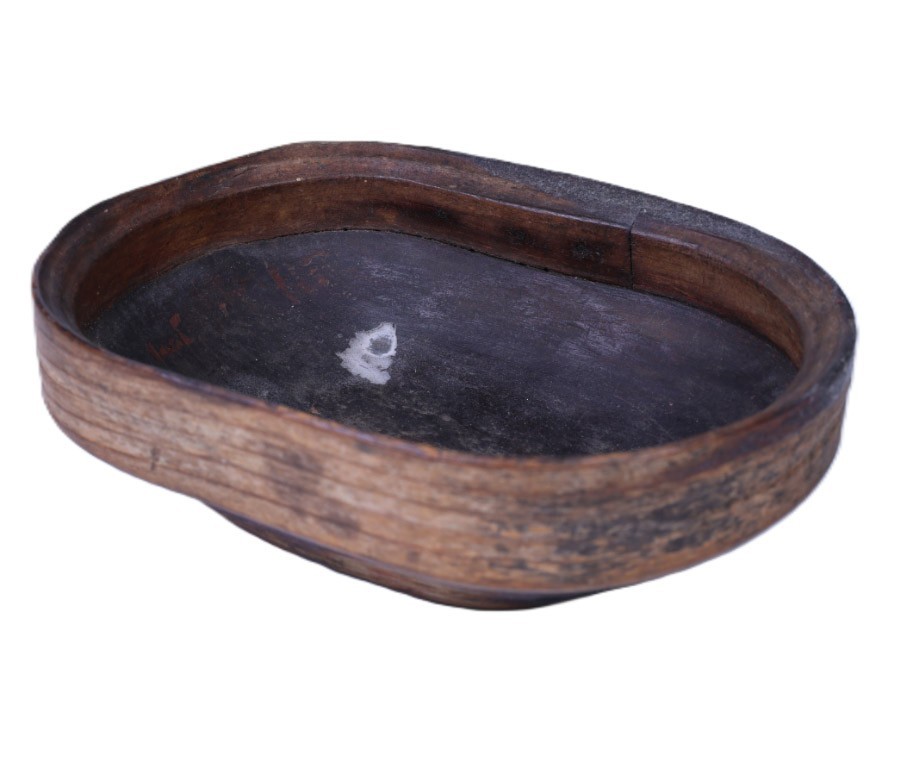 19th Century  Eskimo Wood Oil Bowl