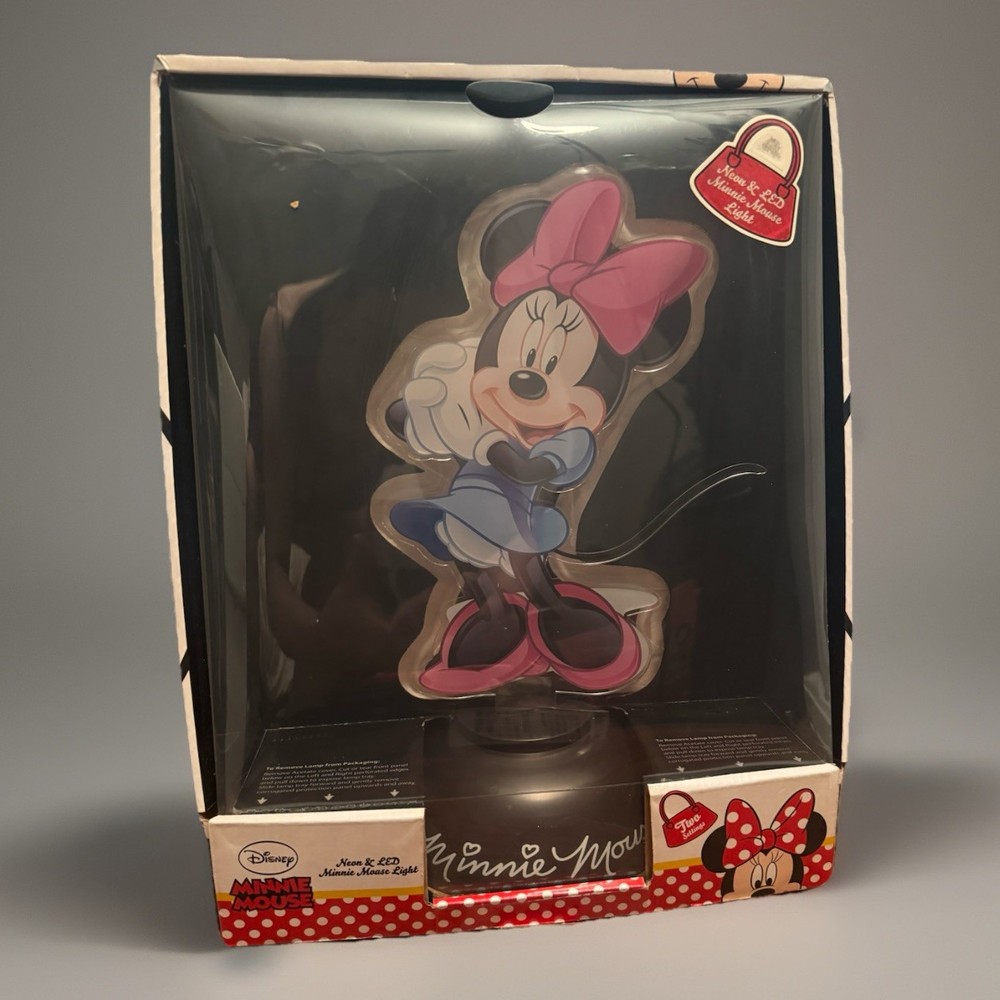 Minnie Mouse Neon And Led Light In Box