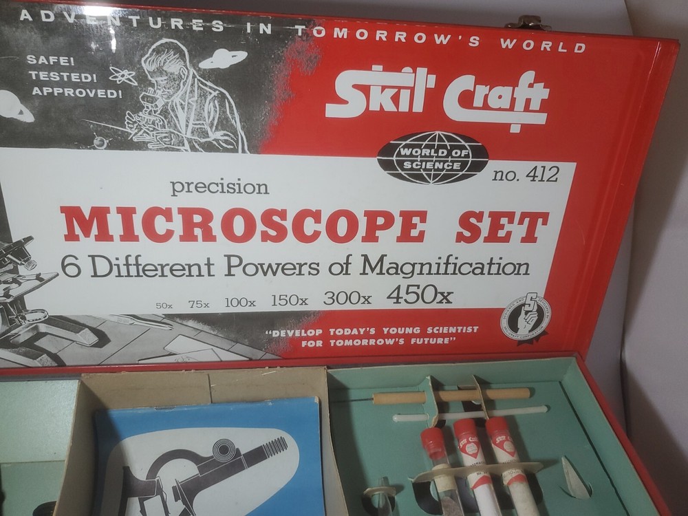 Vintage Skil Craft Precision Microscope Set No.412