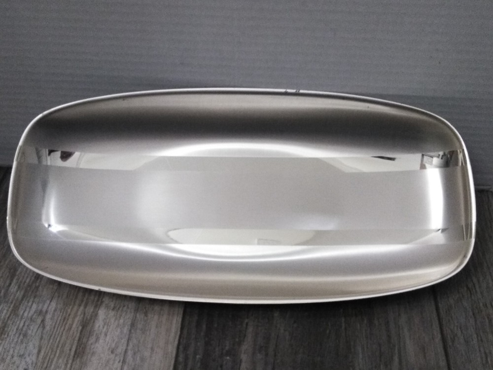 VTG.  WMF-IKORA Silverplate Footed Serving Tray Brushed Finish Germany - READ
