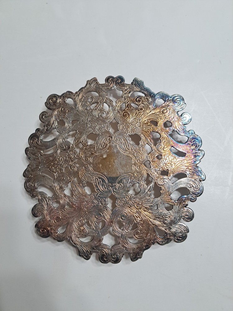 Vintage Silver-plated Trivet Made By The Sheffield Silver Co.