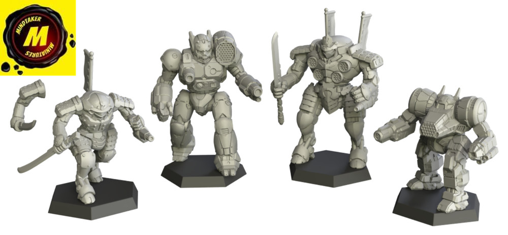 BATTLETECH HOUSE KURITA COMMAND LANCE - #CAT 35786 - Battletech