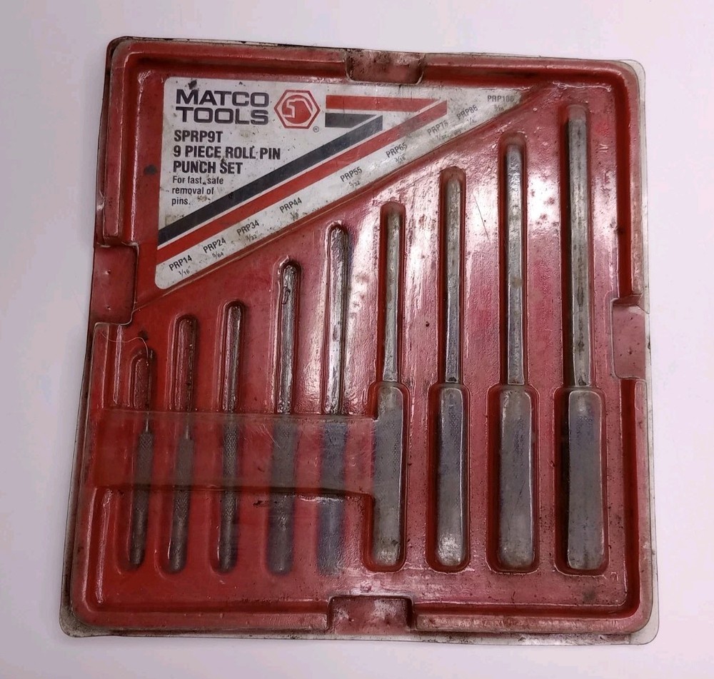 Matco Tools SPRP9T 9pc Roll Pin Punch Set