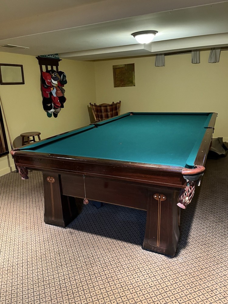 1903 Brunswick 5x10 Antique Pool Table