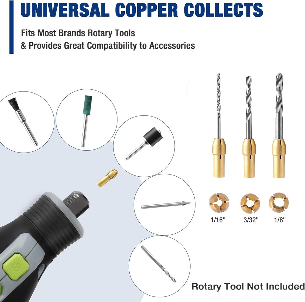 530 Piece Rotary Tool Accessory Kit Bits Cutting Grinding Sanding