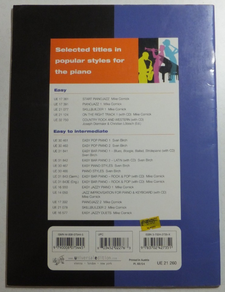 EASY BLUE - Piano - by Mike Cornick - Universal Edition