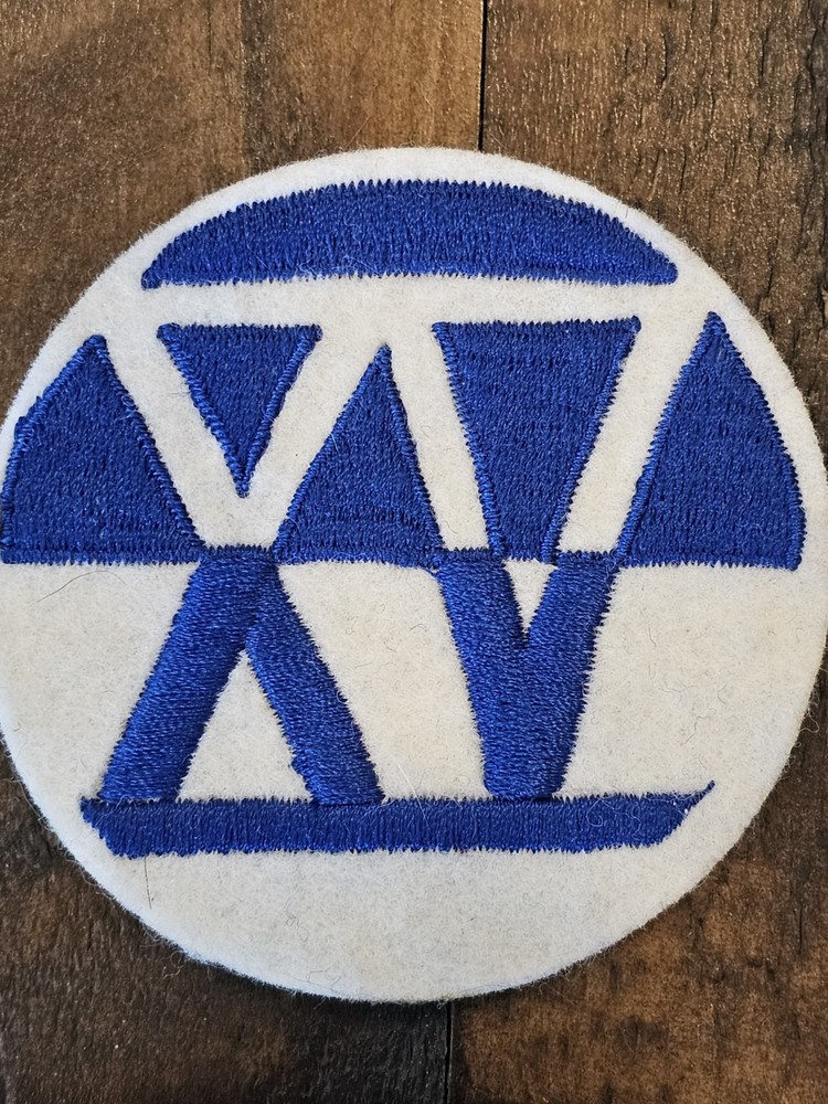 WWII US Army 15th Corps White Wool Patch L@@K!!! A Nice Copy