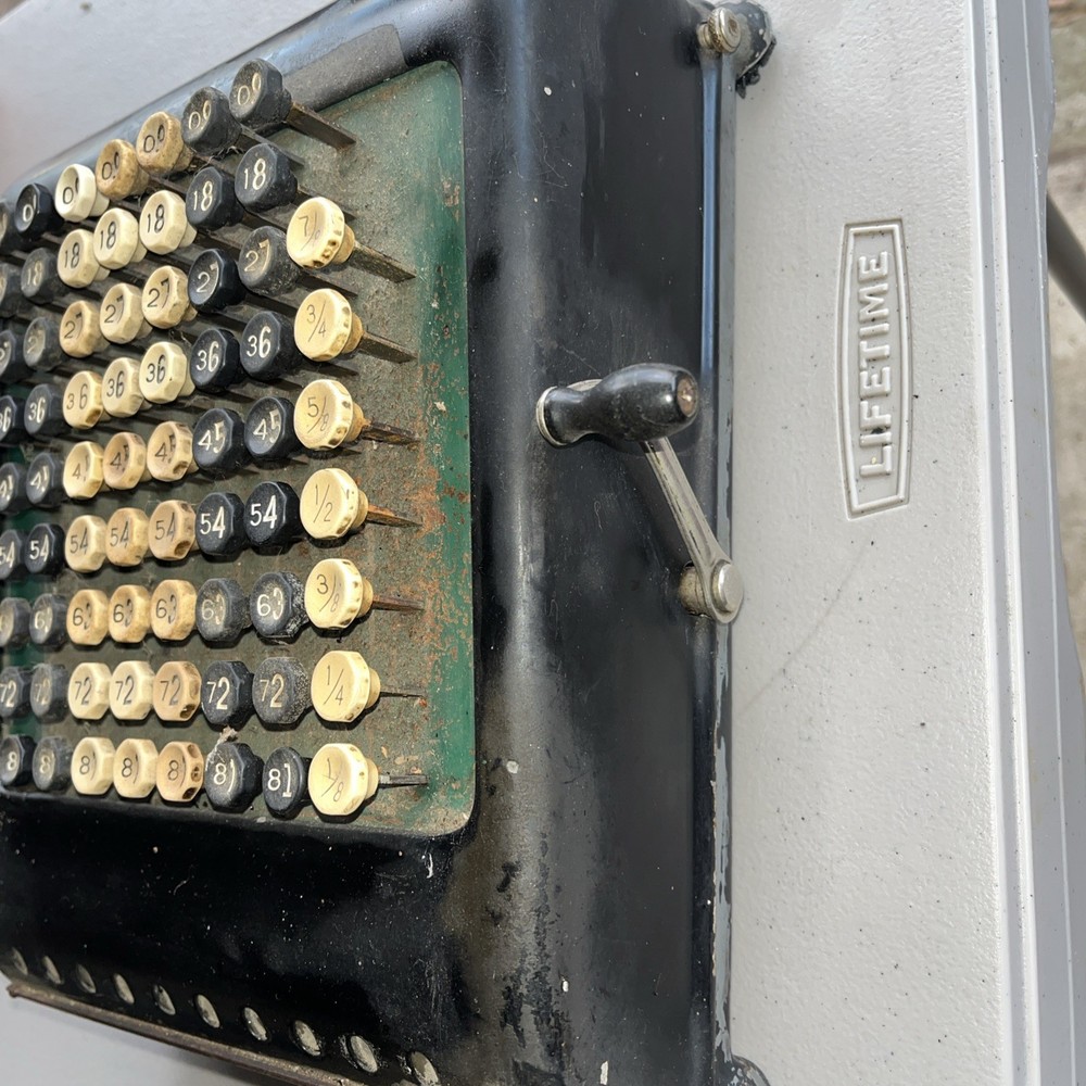 VINTAGE ANTIQUE BURROUGHS ADDING MACHINE CALCULATOR