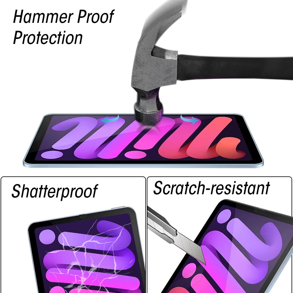 ShatterProof Screen Protector for 10.2 Inch iPad 7th, 8th, 9th Gen - Front