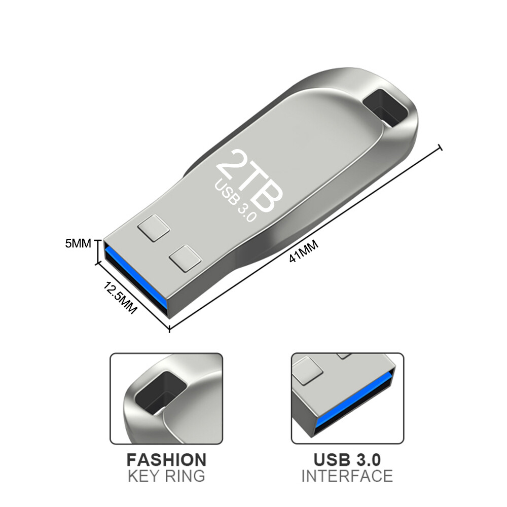 2TB USB 3.0 Flash Drive Thumb U Disk Memory Stick Pen PC Laptop Storage lot