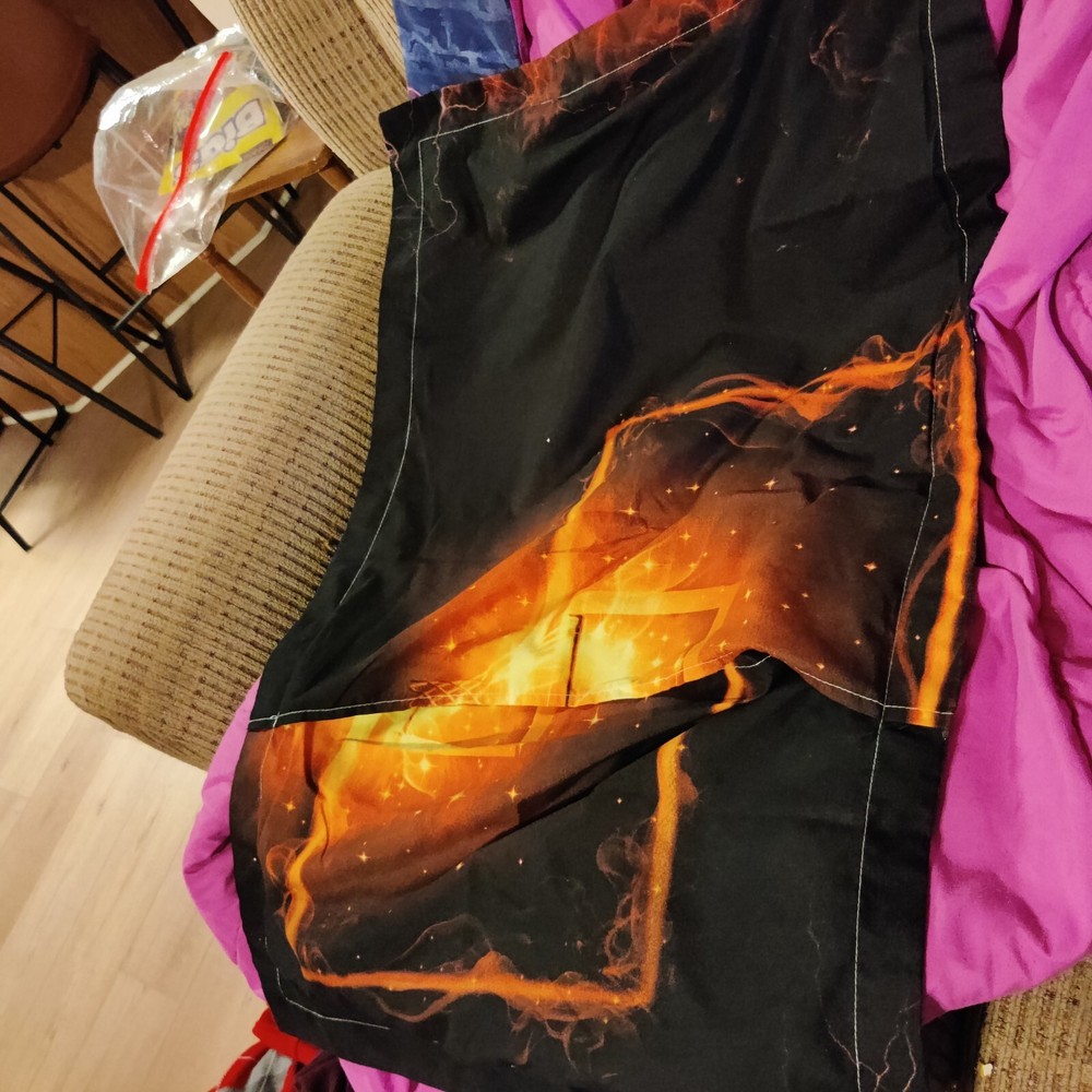 Flaming Basketball Pillow Case