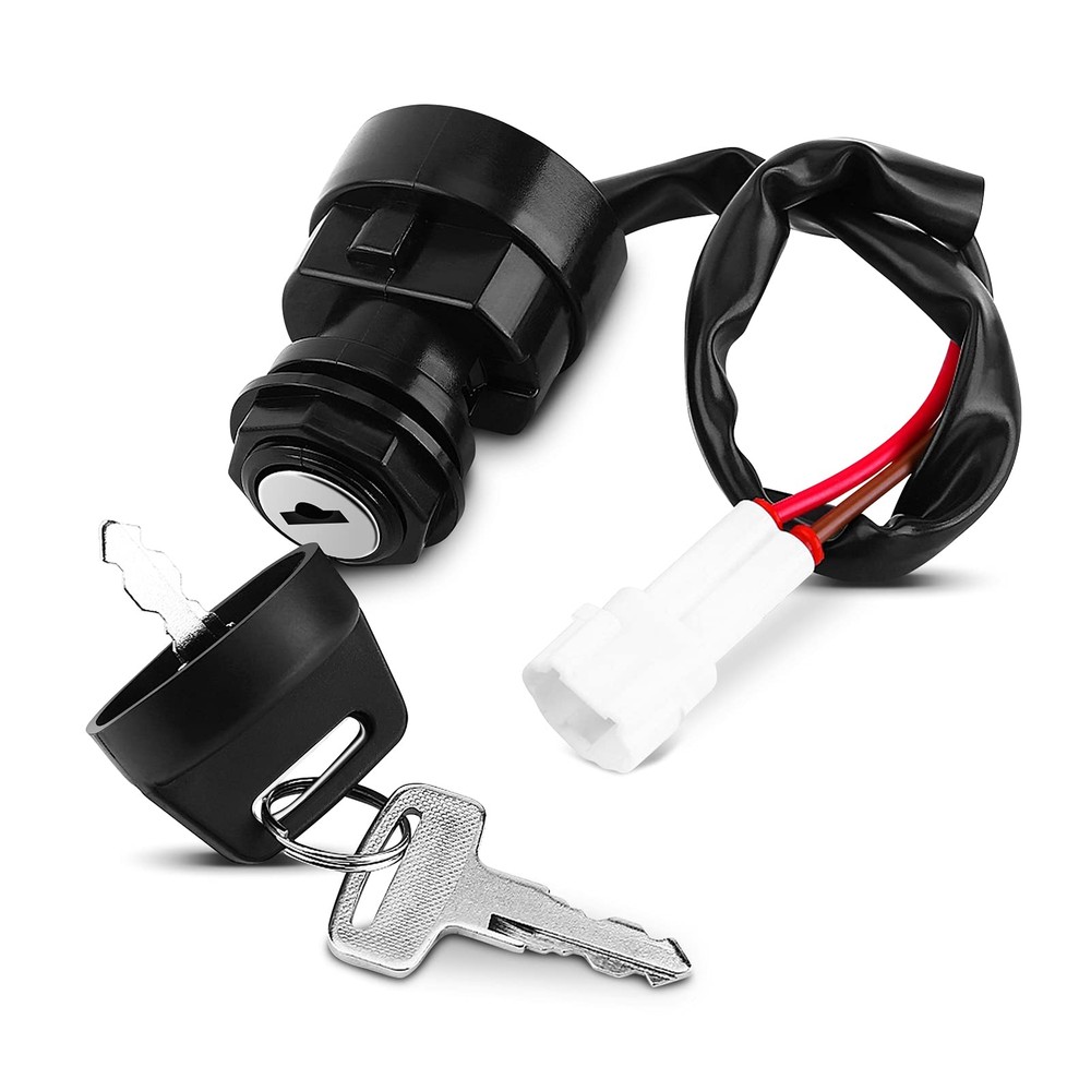 Motorcycle Ignition Switch with 2 Matching Keys 2 Wire Ignition Switch Univer...