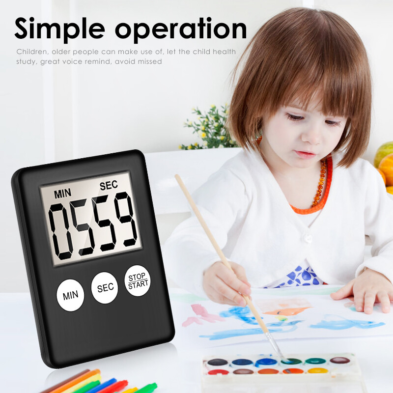 Large LCD Digital Kitchen Cooking Timer Count-Down Up Clock Loud Alarm Magnetic