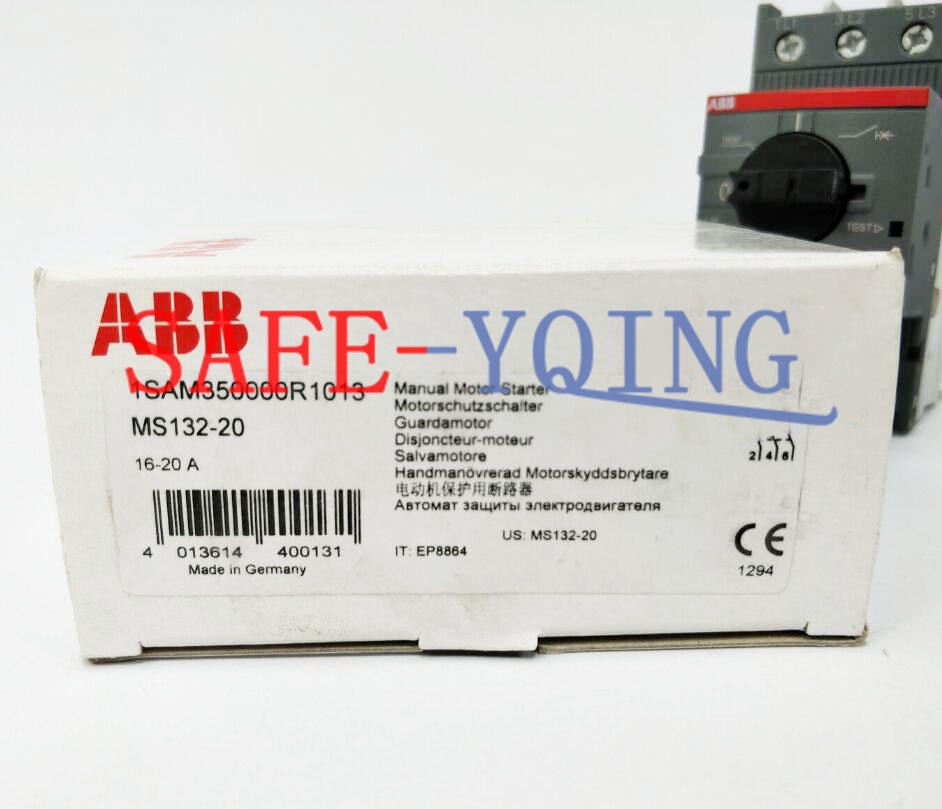 1PC New ABB MS132-20 16-20A Manual Motor Starter
