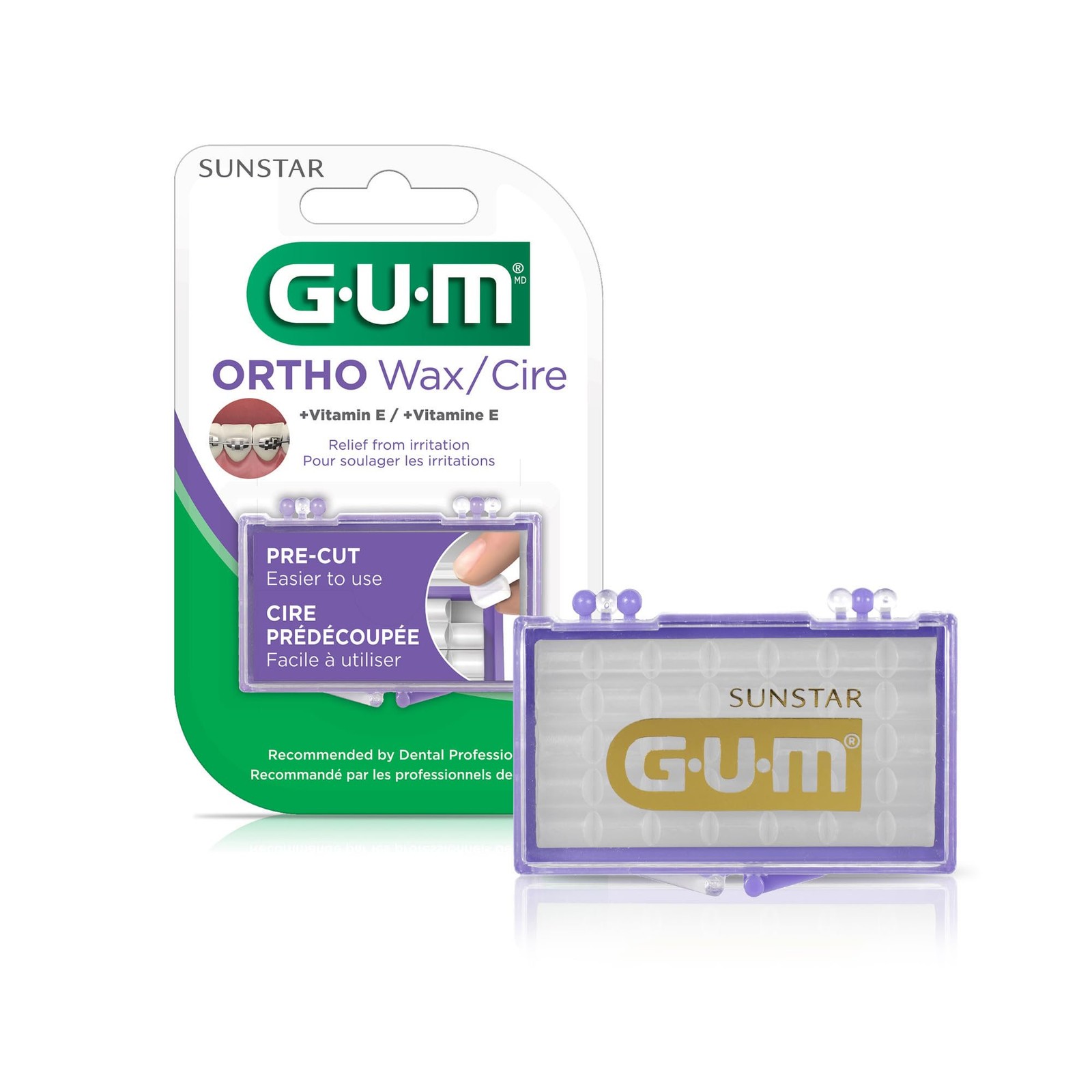 GUM Orthodontic Wax for Braces and Dental Devices - Soothing Dental Wax with...