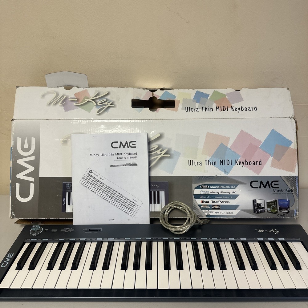 CME M-Key  49-Key USB MIDI Controller Keyboard | No Power cable