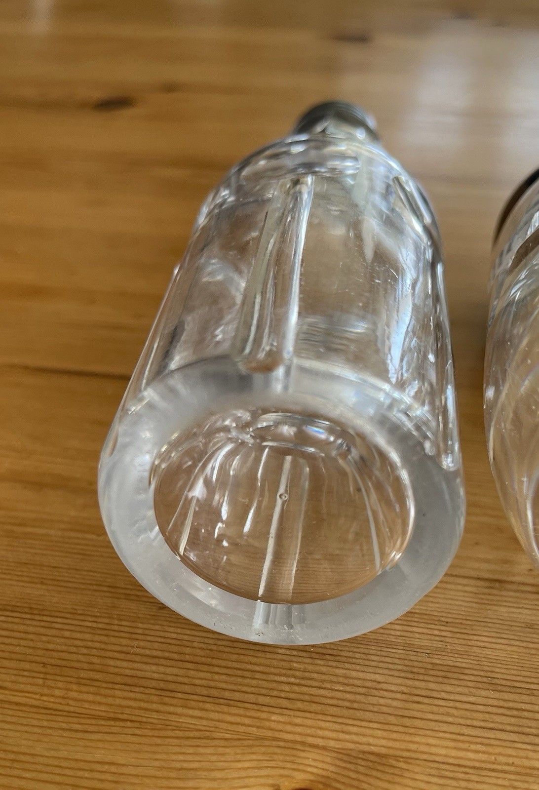 Lot of 5 Vintage/Antique Crystal Etched Condiment Shakers & Cruets Birks & Co...