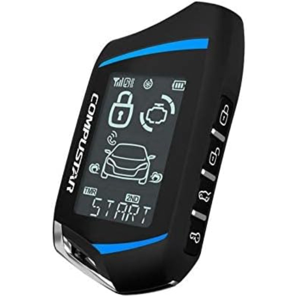 2-Way Remote Start and Alarm System with 3000 ft Range Car Security Bundle