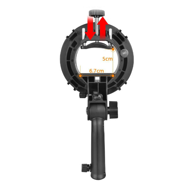 New Handheld Grip S-Type Bracket Bowens Mount Holder For Speedlite Flash Softbox