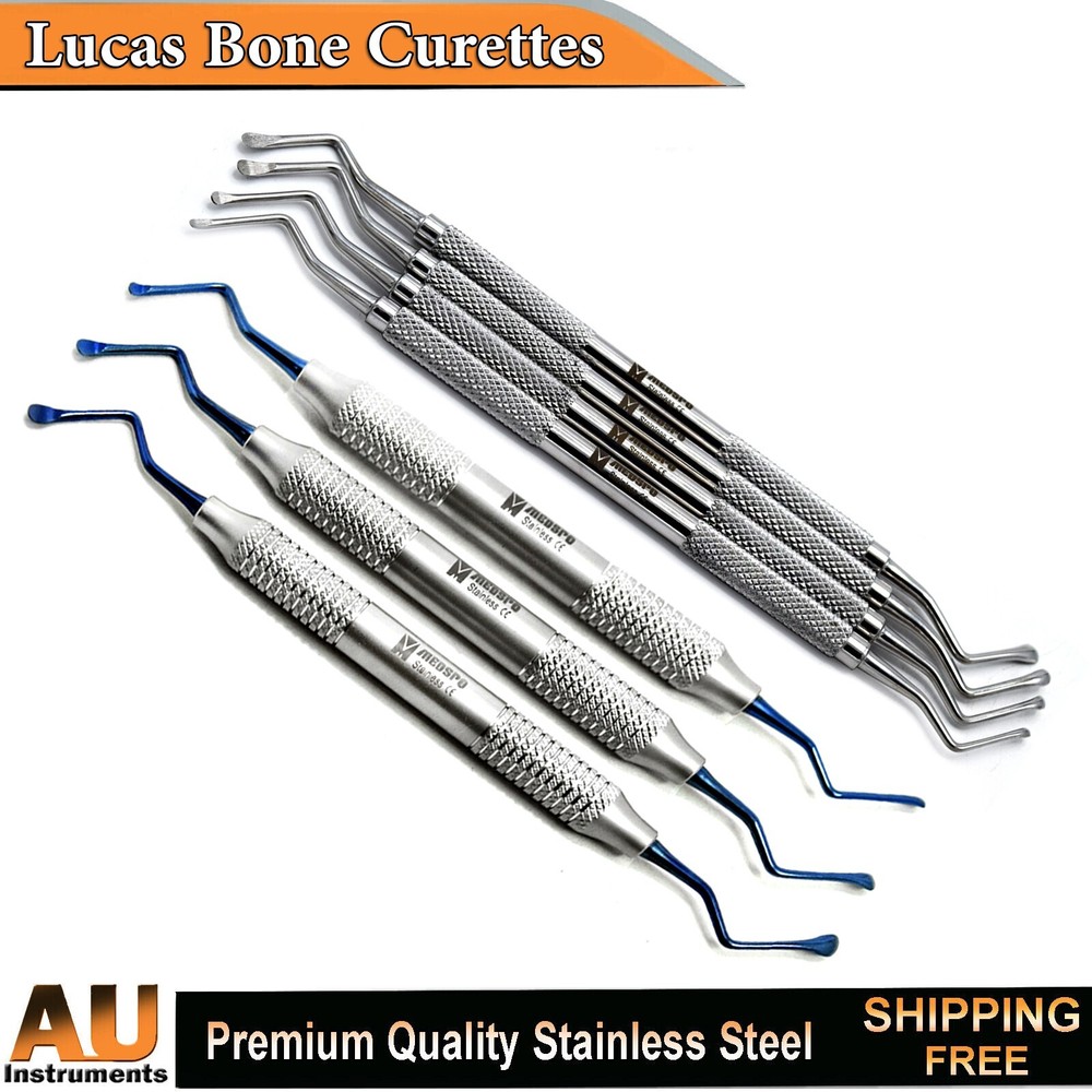 Lucas Bone Curettes Dental Cyst Removal Extraction Tooth Socket Lab Instruments