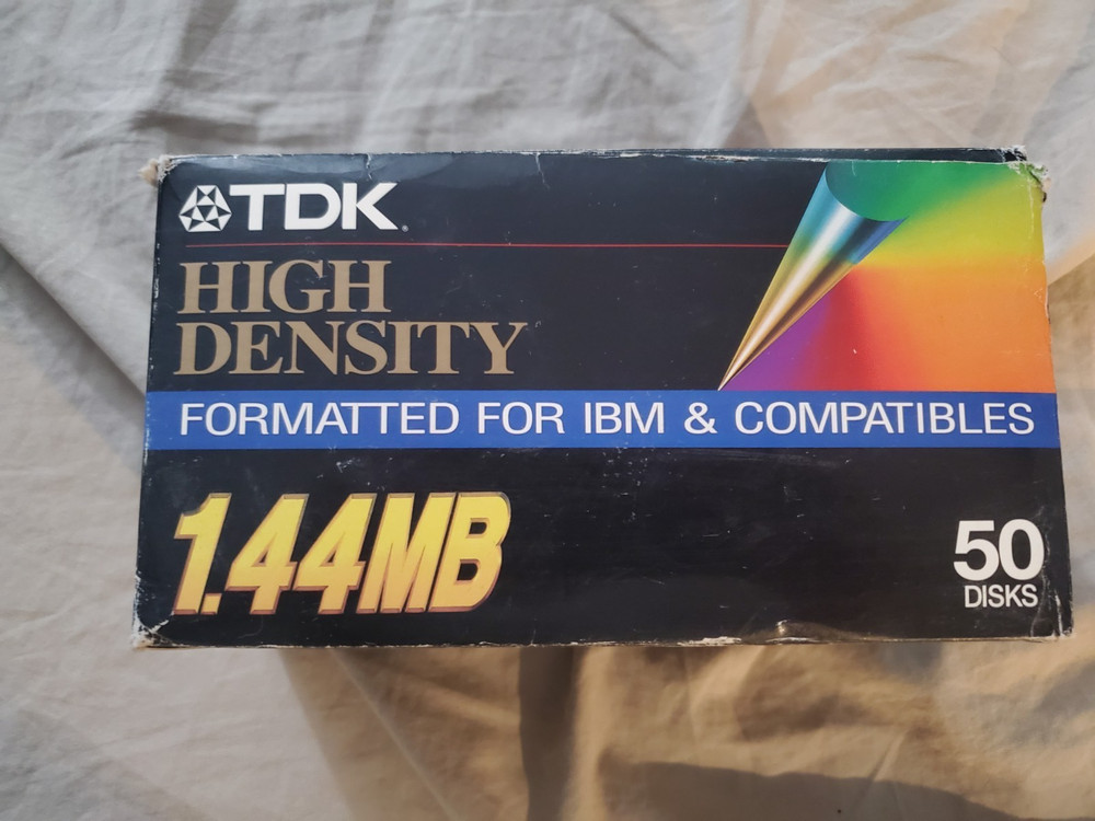 New TDK 1.44MB High Density diskettes 50 Pack