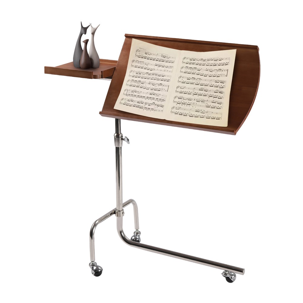 Angle Height Adjustable Rolling Laptop Desk Sofa Bed Tray Notebook Table Stand