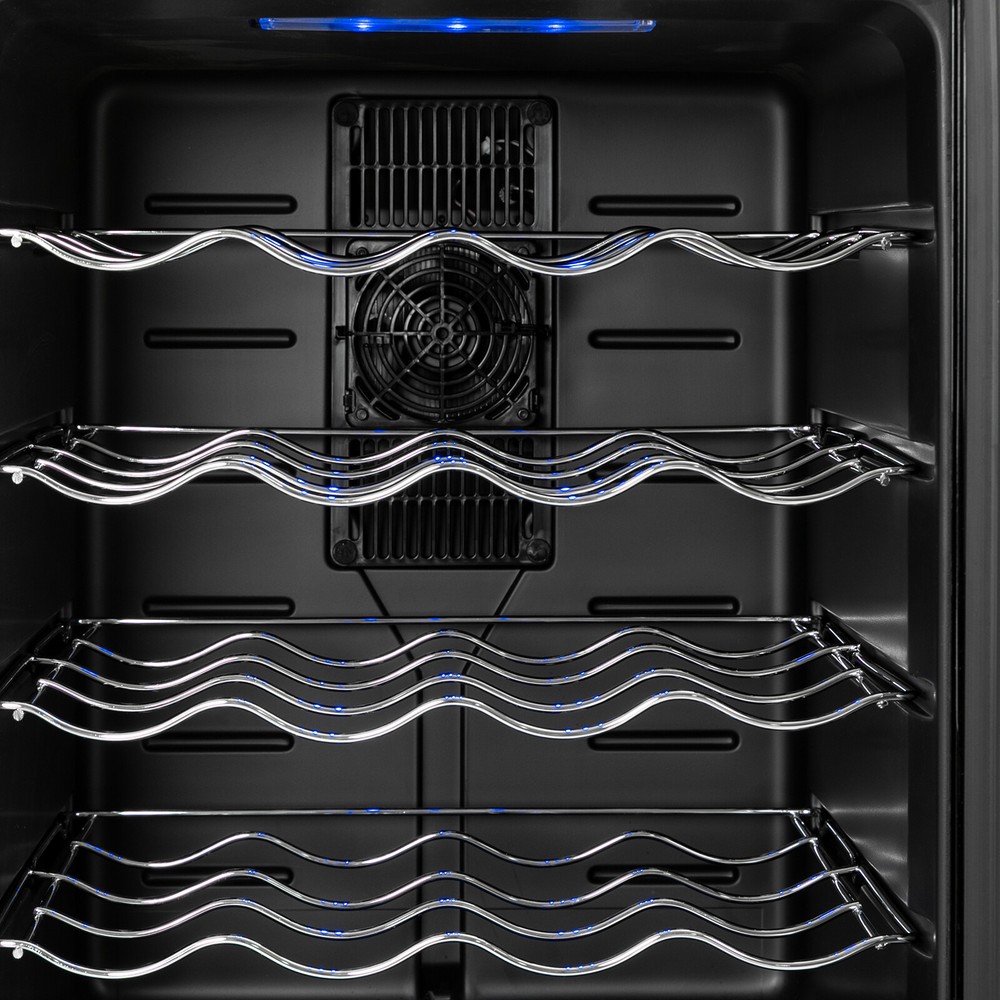 20 Bottle Wine Fridge Beverage Wine Chiller Wine Cooler Freestanding Rectangular