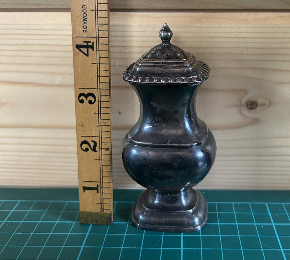Vintage Silver on Copper Plated Pepper Shaker