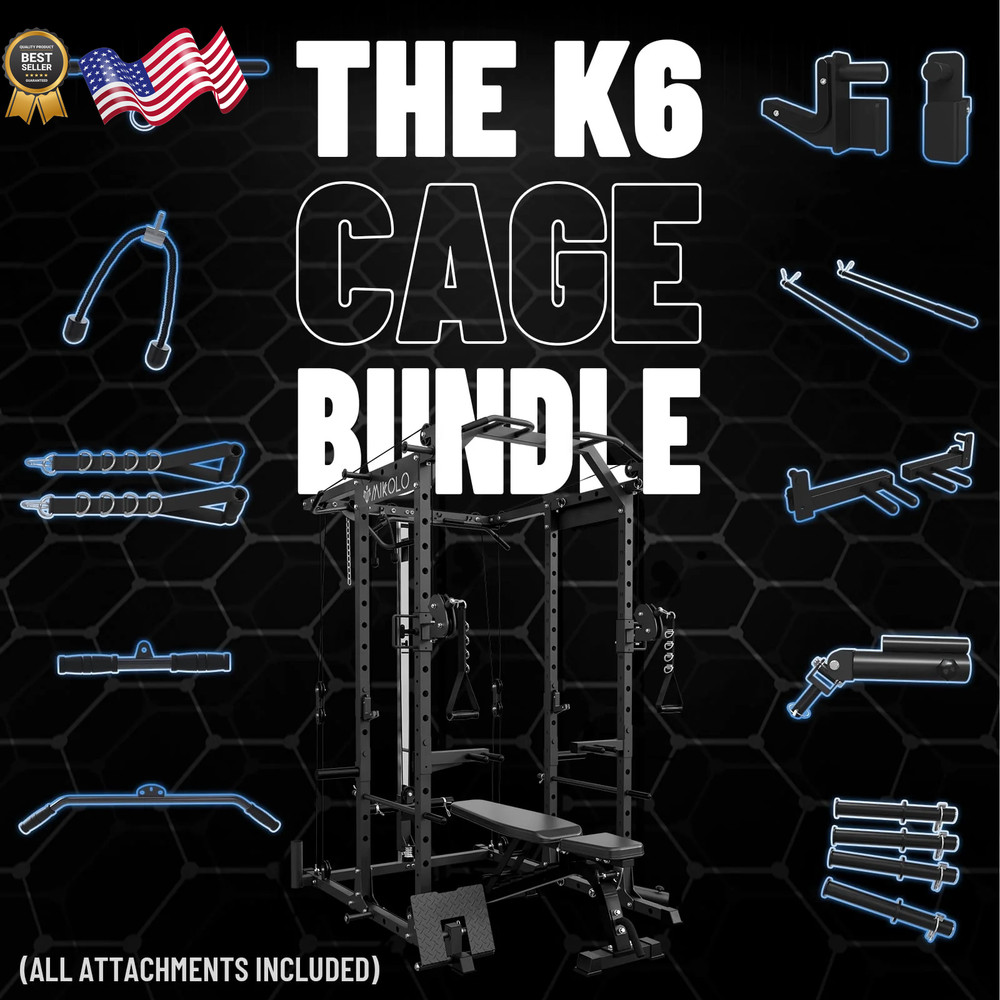 Power Rack Cage Weight Rack with Cable Crossover Machine,Multi-Function